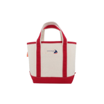 Small Canvas Red Boat Tote