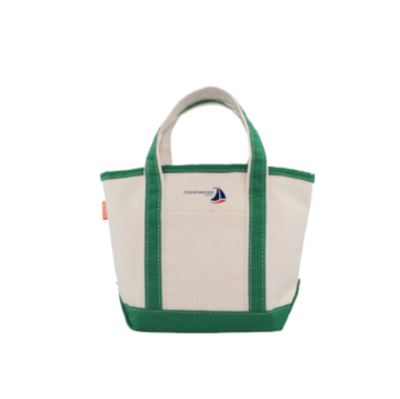 Small Canvas Green Boat Tote Chesapeake Bay Goods