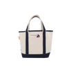Small Navy Boat Tote