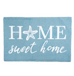 Blue Hooked Home Sweet Home Hooked Accent Rug by C&F Home