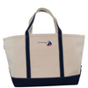 Large Navy Canvas Boat Tote - Chesapeake Bay Goods