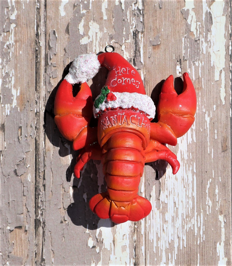 Santa Claws Lobster Nautical Christmas Ornament Chesapeake Bay Goods