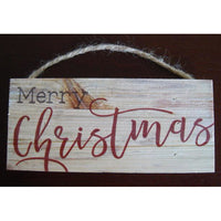 Merry Christmas Hanging Sign - Chesapeake Bay Goods