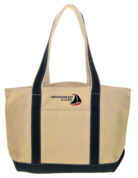 Medium Canvas Boat Tote Navy