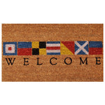 Nautical Flags Welcome Coir Doormat - Chesapeake Bay Goods
