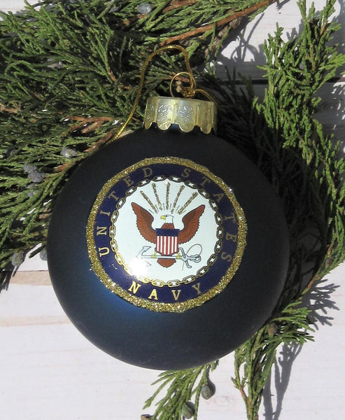 U.S. Navy™ Glass Ball Christmas Ornament – Chesapeake Bay Goods