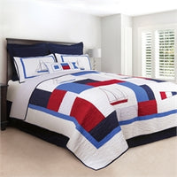 North Share Red White Blue Nautical Quilt Chesapeake Bay Goods