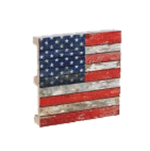American Flag Patriotic Pallet Coaster 4-Pack Chesapeake Bay Goods