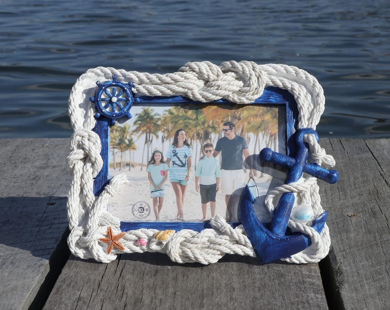 Rope and Anchor Nautical Picture Frame Chesapeake Bay Goods