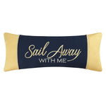 Sail Away With Me Rectangular Embroidered Pillow - Chesapeake Bay Goods