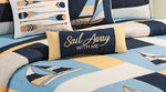 Sail Away With Me Rectangular Embroidered Pillow