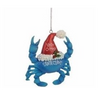 Santa Claws Blue Crab Christmas Ornament