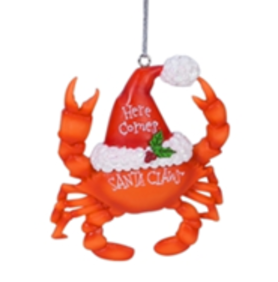 Santa Claws Red Crab Christmas Ornament - Chesapeake Bay Goods