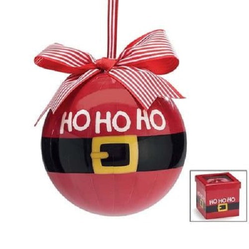 Santa Belt Ho Ho Ho Ornament