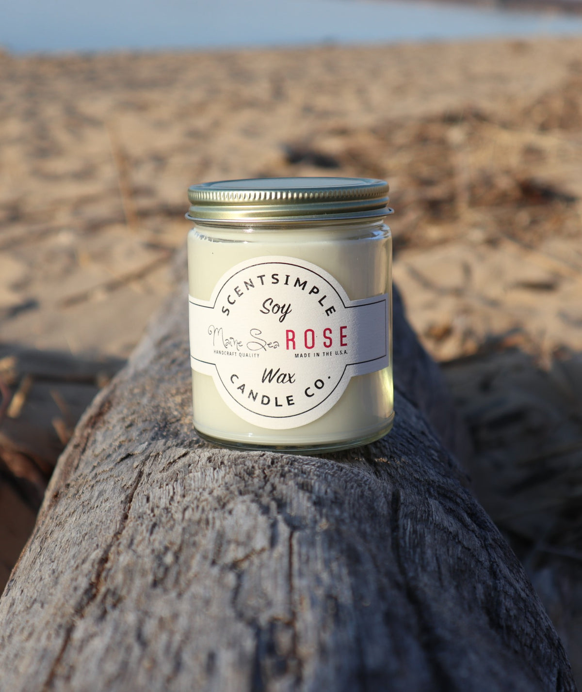 Sea Rose Soy Wax Candle Chesapeake Bay Goods