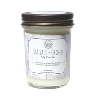 Sea Salt and Orchid Soy Wax Candle Chesapeake Bay Goods