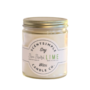 Sea Salted Lime Soy Wax Candle Chesapeake Bay Goods