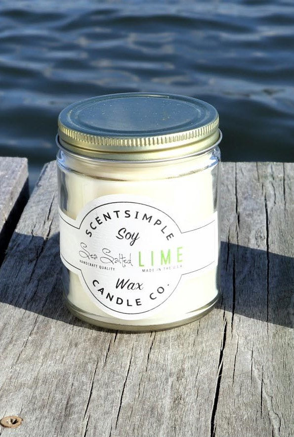 Sea Salted Lime Soy Wax Candle Chesapeake Bay Goods