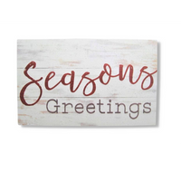 Seasons Greetings Wood Pallet Decor