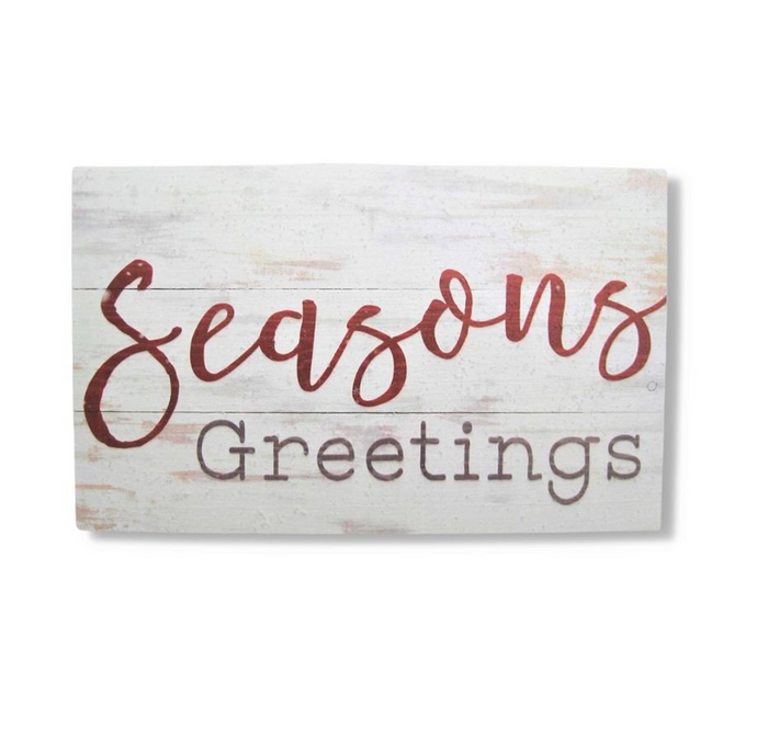 Seasons Greetings Wood Pallet Decor