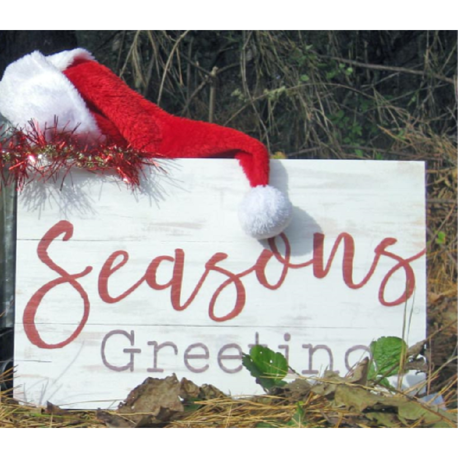 Seasons Greetings Large Pallet Decor - Chesapeake Bay Goods