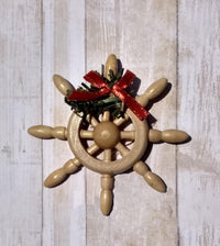 Nautical Ships Wheel Christmas Ornament