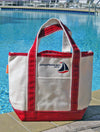 Small Red Canvas Tote Chesapeake Bay Goods