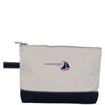 Small Navy Canvas Zipper Pouch - Chesapeake Bay Goods