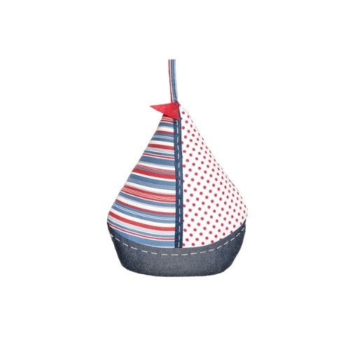 Nautical Striped Sailboat Door Stop Chesapeake Bay Goods