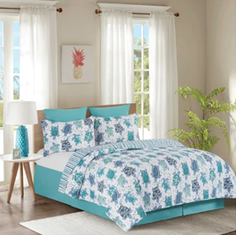 Turtle Bay Quilt Set King or Queen/Full