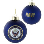 US Navy™ Glass Ball Christmas Ornament - Chesapeake Bay Goods