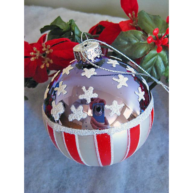 American Flag Ball Ornament - Chesapeake Bay Goods