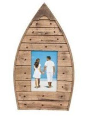 Wood Boat Photo Frame